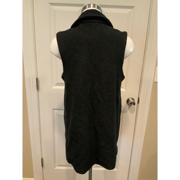 Tahari Black Boiled Wool Blend Vest, Size S (US) - Picture 5 of 7